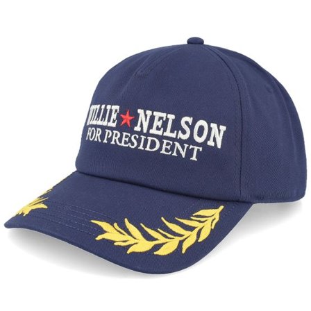 American Needle - Blå adjustable Keps - Willie Nelson Club Captain Navy A-Frame Adjustable @ Hatstore