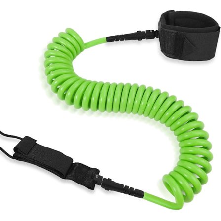 10ft Surfboard Leash 7MM, Retractable SUP Leash, Surfing Foot Leash för Longboards, Uppblåsbar Paddle Board, Kajak