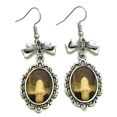 Earrings - Tuvstarr - John Bauer - Silver - Frame