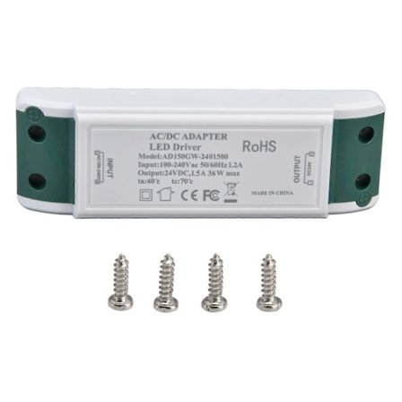 LED-drivrutin 24V DC 1.5A 36W LED-strömkälla Konstant ström 24V Transformator AC100240V