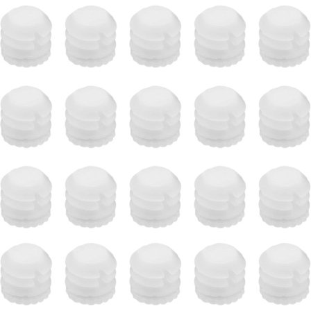 100 stk hengsel ekspansjonsdybler M4x8mm plast ekspansjonsdybler 4mm hvite hengsel dyvelinnlegg tilbehør for skap 8.8x8mm-11