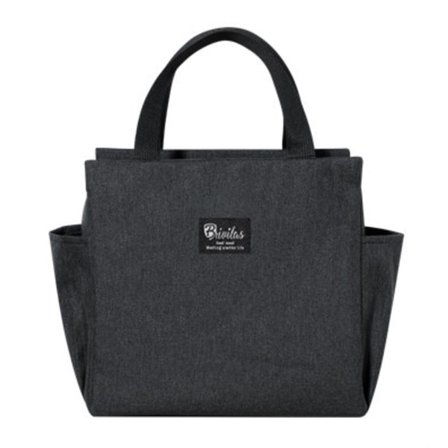 Voksen og børnemadpakke, tyk, bærbar sort