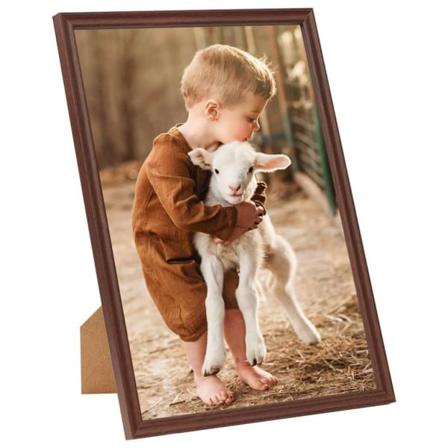 Vidaxl Fotoramar 3 St För Vägg Eller Bord Brun 42x59,4 Cm Mdf Brun