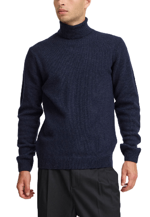 Casual Friday Cfkarl Roll Neck Bounty Knit Pullover Tröjor Herr Blå S