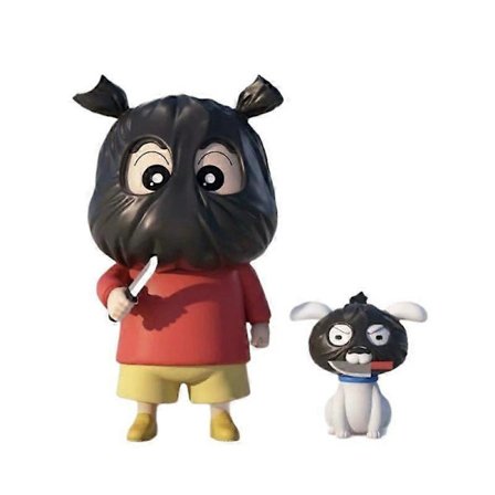 Tegneserie Crayon Shin-chan Dukker Kreative Morsomme Skrivebordsdekorasjoner Ornamenter Anime Perifer Trendy Leker Julegaver[D]