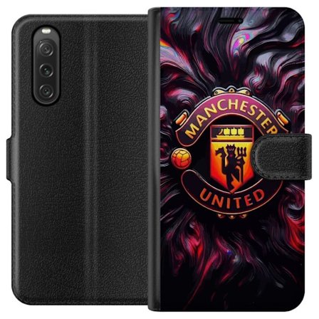 Kompatibelt Plånboksfodral till Sony Sony Xperia 10 V Manchester United