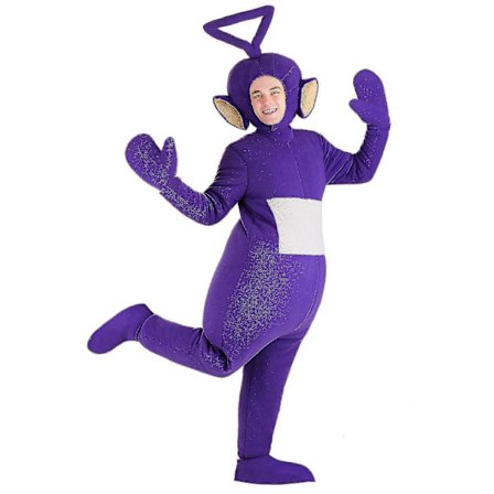 Voksen Tinky Winky kostume til karnevalsoutfits til mænd og kvinder
