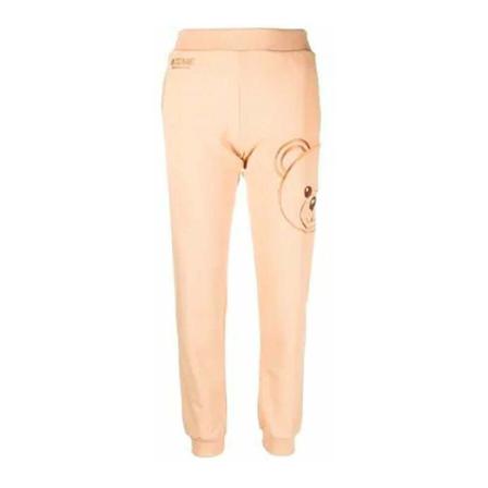 Moschino, Sweatpants Beżowy, Kobieta, Rozmiar: XL