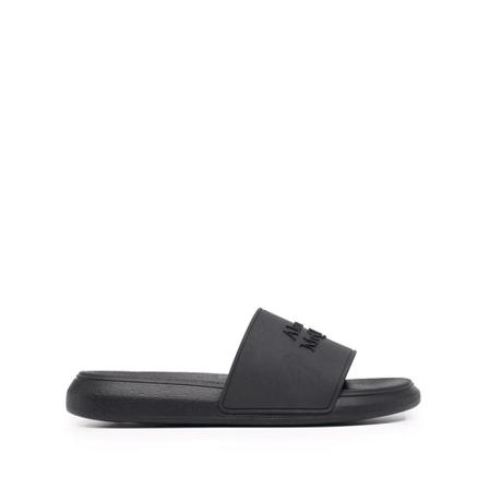 Alexander McQueen, Pool Slides Czarny, Kobieta, Rozmiar: 37 1/2 EU