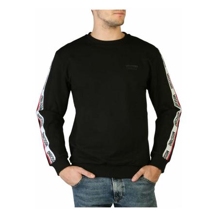Moschino, Sweatshirts Czarny, Mężczyzna, Rozmiar: S