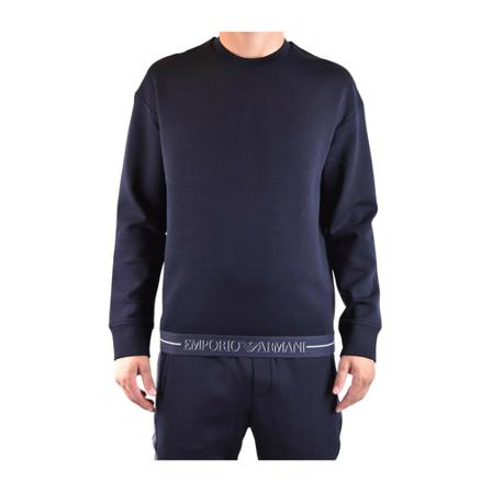 Emporio Armani Sweatshirts ; Hoodies Blå, Herre