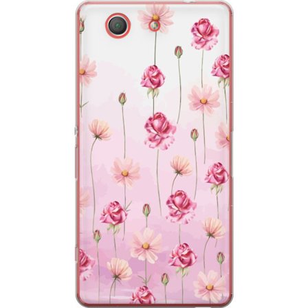 Kompatibelt Mobildeksel til Sony Xperia Z3 Compact Rose Petal Whisper
