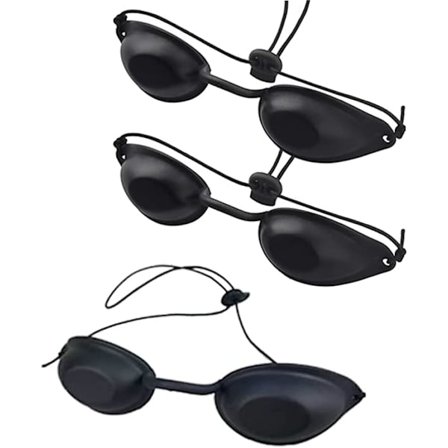 Solariumglasögon, 3-pack UV-skyddsglasögon, skyddsglasögon för solning, ögonskyddsglasögon, UV-ögonskydd