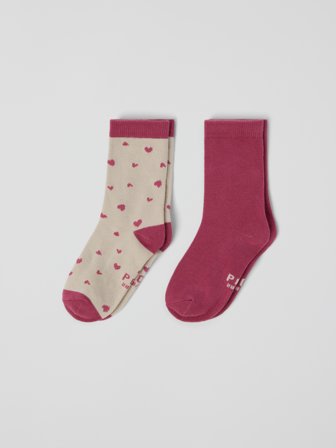 Polarn O. Pyret - 2-pack socks - 34|36 - Childrenswear - pink