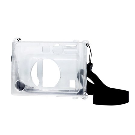 Klar til etui til Fujifilm Mini EVO Instant Film Camera Crystal Hard til Shell Cover med aftagelig skulderrem til