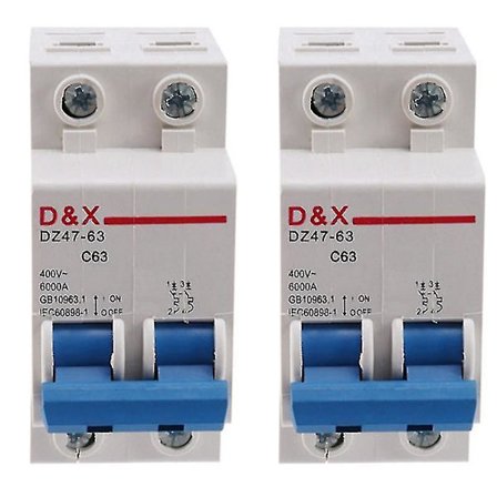 2x 2p 63A DC400V MCB Solenergi Fotovoltaisk (PV) Sol DC-bryter