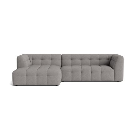 Palermo chaiselong sofa, venstrevendt - Loop Grå - 300x180x73cm - Slidstærk & Komfortabel flyder sofa med Puente stof