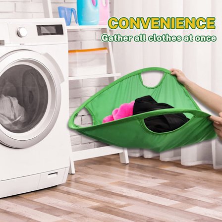 Bärbar hopfällbar tvättkorg Dual Fabric EVA