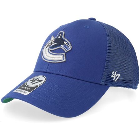 47 Brand - NHL Blå trucker Keps - Vancouver Canucks Branson Mvp Royal Adjustable @ Hatstore