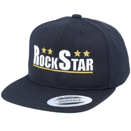 Kiddo Cap - Černá snapback Kšiltovka - Kids Rock Star Black Snapback @ Hatstore