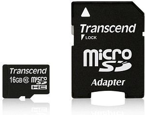 Transcend Premium - flashminnekort - 16 GB - microSDHC UHS-I