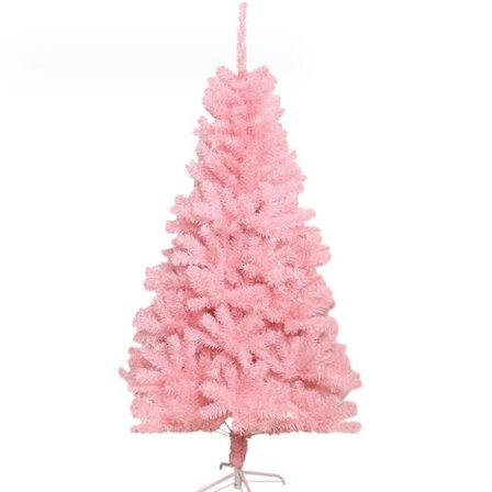 Rosa Juletre, 4FT Juletre med Metallstativ