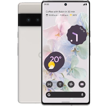 Google Pixel 6 Pro Cloudy White 128 GB Klass B (refurbished)