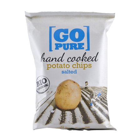GO PURE Chips med Salt Ø 125 g, Helse & Madvarer, Snacks, Chips & Kiks