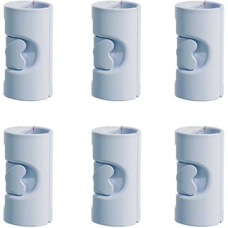 6 st Sängklämmor Justerbara Lakanhållare, Täcke Klämma för de flesta Madrasser, Matpåse Förslutningsklämmor, Kontorsgem