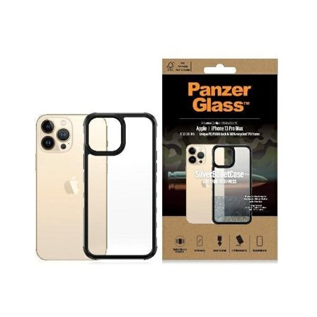 PanzerGlass ClearCase antibakteerinen Military Grade iPhone 13 Pro Max - läpinäkyvä vaaleanpunainen