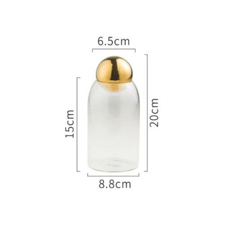 Te Kaffe Sockerbehållare Matförvaringsburk GOLD M