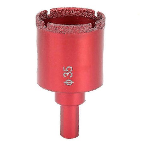 Loddet diamant kernebor hulåbner til marmor beton glas flise stenboring 35 mm SBI