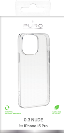 PURO iPhone 15 Pro 0.3 NUDE Ultra slim TPU case