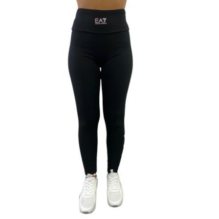 Emporio Armani Ea7, Leggings Czarny, Kobieta, Rozmiar: 2XS