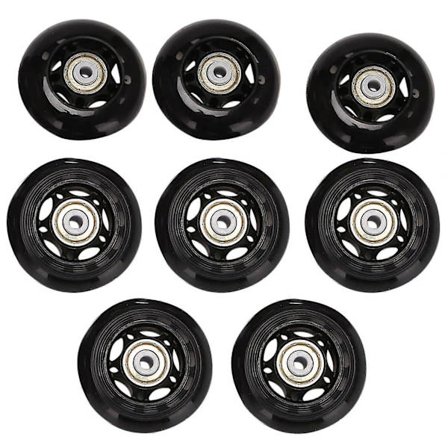 8-pack Inline Skate Hjul, Rullskridskohjul, med Lager 64mm