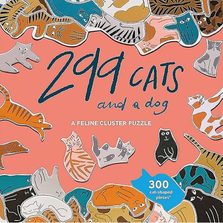 Hywell Laurence King 299 katte (og en hund) 300 brikker klyngepuslespil