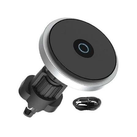 Trådlös Laddstation Bilförstärkare Laddning Svart