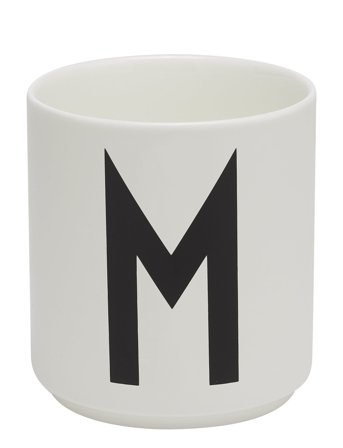 Design Letters | Porcelain Cup A-Z, Æ, Ø | 25 CL
