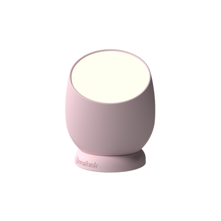 Kreafunk Beam - Bordlampe, Dusty Rose, Trådløs, Berøringsfølsom, Aftagelig Base