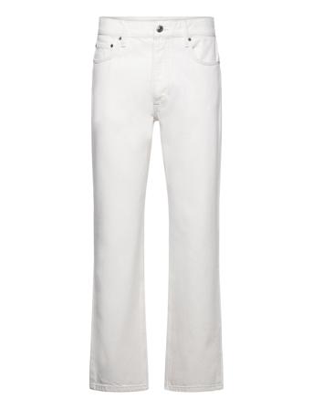 Al Rigid Denim Straight Fit Jeans Hvit Wood Wood*Betinget Tilbud