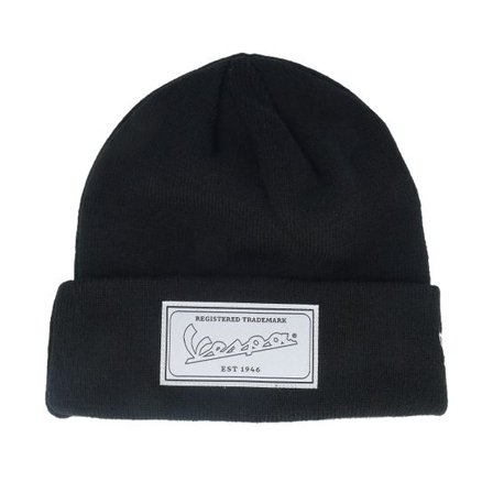 New Era - Motor Svart cuff Beanie - Vespa Seasonal Black Cuff @ Hatstore