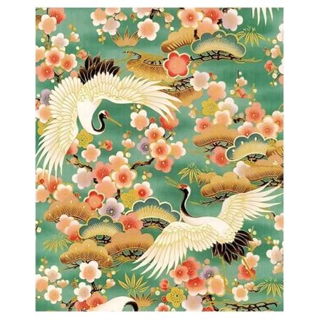 Crane Korsstygn DIY Broderi Set Blomma Vardagsrum Dekorativ målning 11CT 9CT Printed tyg Handarbete Kit Bomullstråd 2851 Cotton Thread 9CT 68x83cm