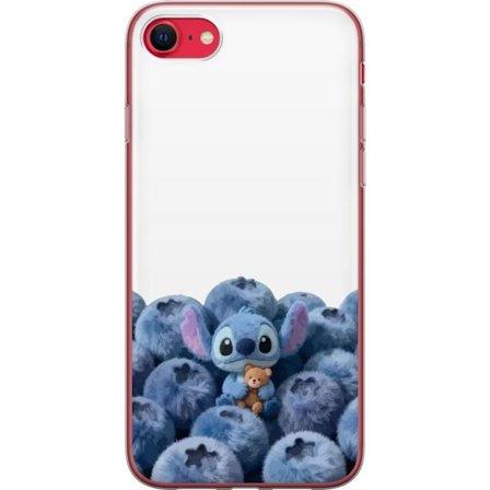 Yhteensopiva Puhelinkuori Apple Apple iPhone 7 Söpö sininen hahmo mustikoiden joukossa, jossa on pehmeä ja leikkisä kuvitus sekä nalle