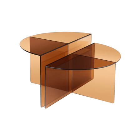 Vetri Couchtisch, Glas | Ø80