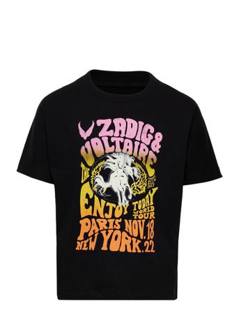 Short Sleeves Tee-Shirt T-shirts Short-sleeved Musta Zadig & Voltaire Kids