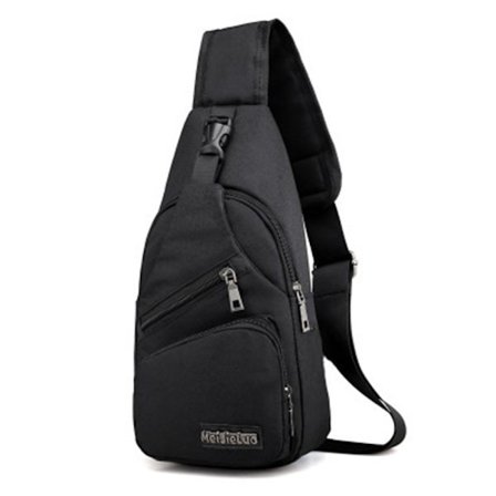 Sling Bag Crossbody Backpack for Women Men Chest Bag Hiking Daypack with USB Charging Port