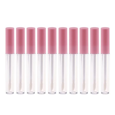 10 stk. Lipgloss-emballasje Tomme Lipglansflasker DIY Lipglossbeholder Påfyllbare Tomme Flasker DIY Sminkeverktøy