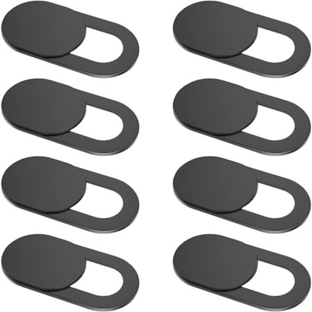 Webcam Cover Slide [8-pakning], 0,023 tommer Ultratynn Metall Webkameradeksel for MacBook Pro, iMac, Laptop, PC, iPad Pro, iPhone 8/7/6 Plus, Beskytt 