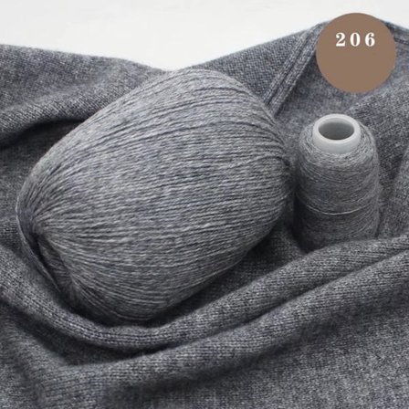 Mongoliskt kashmirgarnsats för handstickat hantverk Bolscarf Ull 50 Plus 20 G/lot