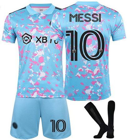 2024-2025 Inter Miami CF Trenings T-skjorte Drakter Barn Voksen Fotballdrakt med Sokker Nr. 10 MESSI